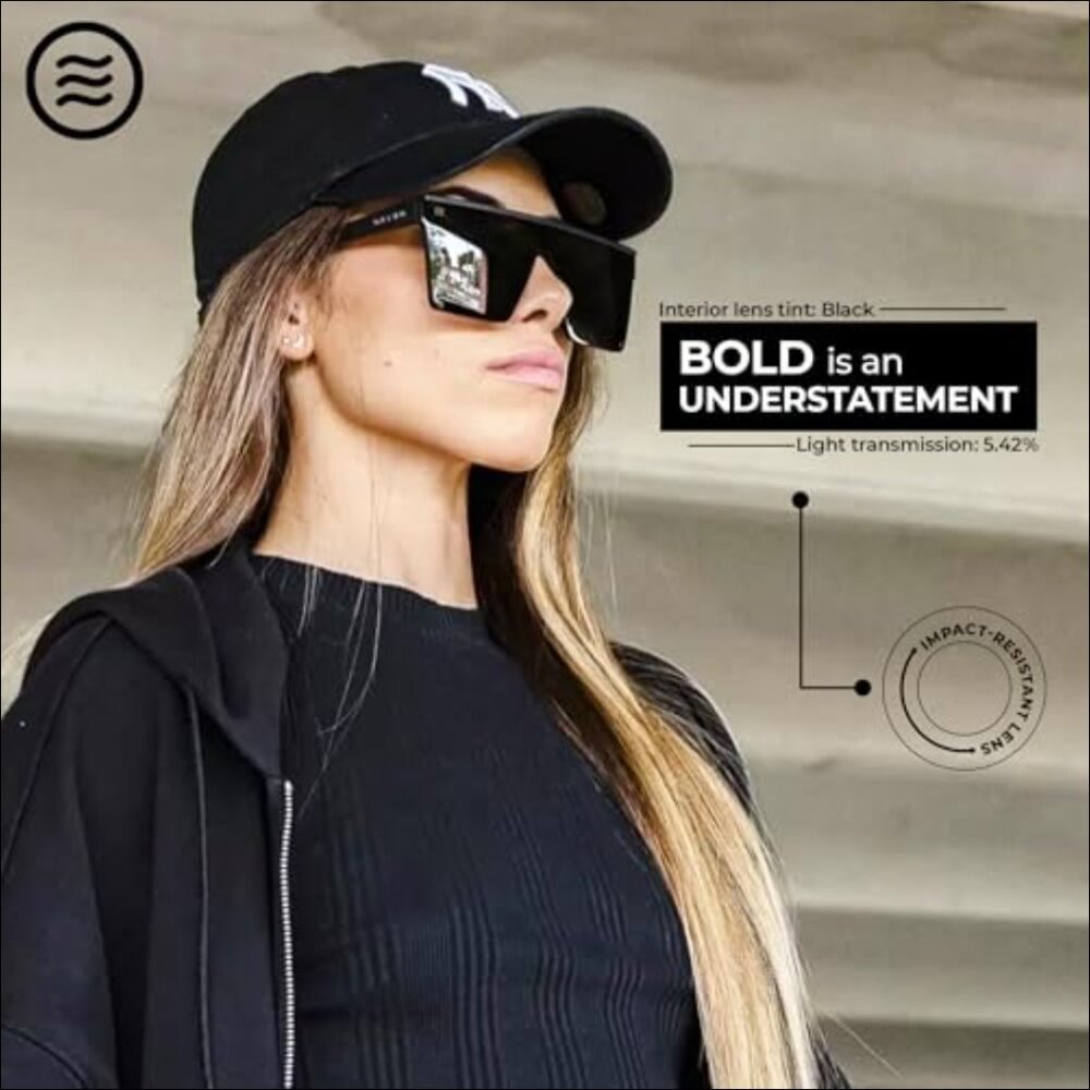 Polarized Rectangular Sunglasses With Tr90 Frame … - image 2